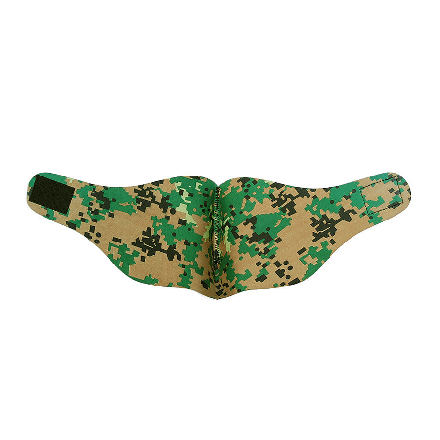 Mască Biker Half Face Camo Digital Camo - Protecție Tactică și Camuflaj Superior