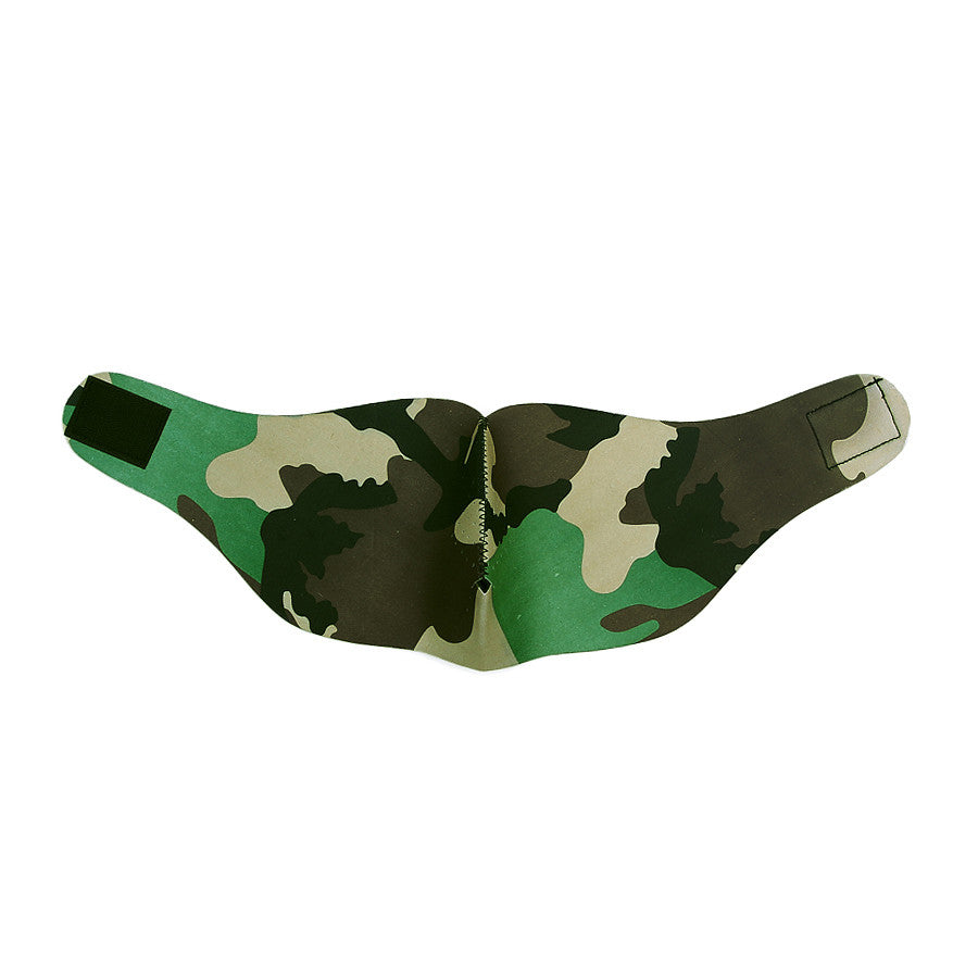 Mască Biker Half Face Camo Woodland - Protecție Tactică Superioră