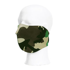 Mască Biker Half Face Camo Woodland - Protecție Tactică Superioră
