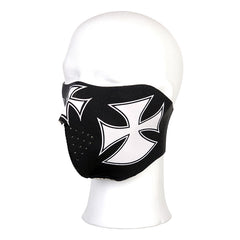 Mască Biker Maltezer Cross #111 Negru - Protecție și Stil Rebel