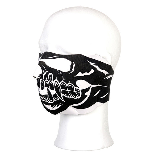 Mască Biker Skull Big Mouth #110 Negru - Stil Agresiv & Protecție Supremă