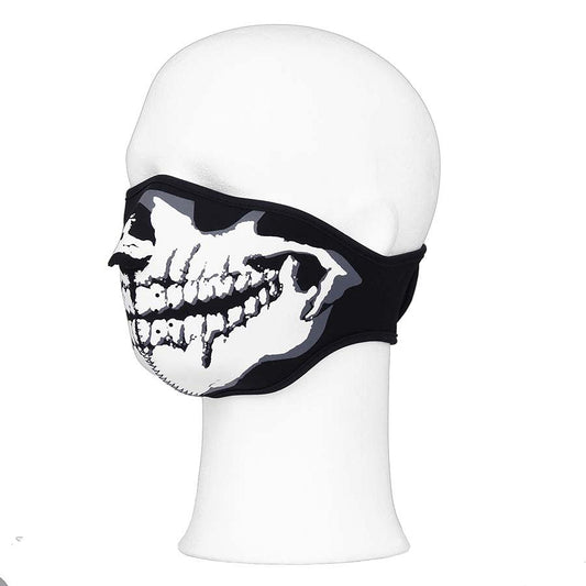 Mască Biker White Mouth #101 - Protecție Tactică & Stil Impunător