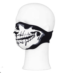 Mască Biker White Mouth #101 - Protecție Tactică & Stil Impunător