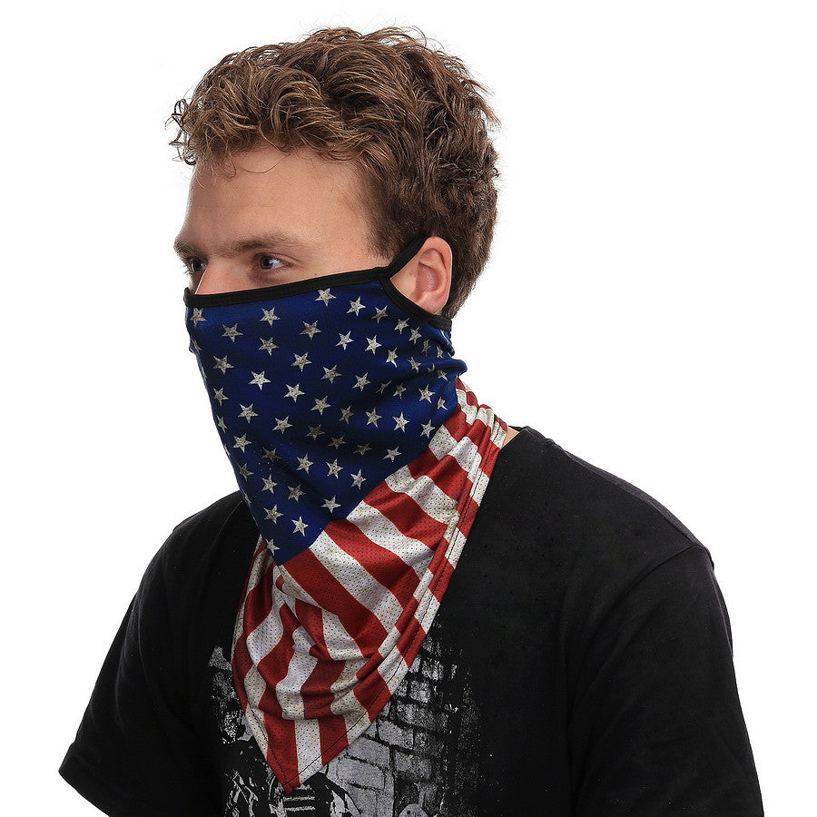 Mască Facială Multifuncțională Stil Vintage USA 1 - Protecție 2-în-1 și Confort Tactic Superior