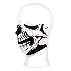 Mască Moto Biker Half Face White Skull #115 Military-Shop - Atitudine De Neoprit