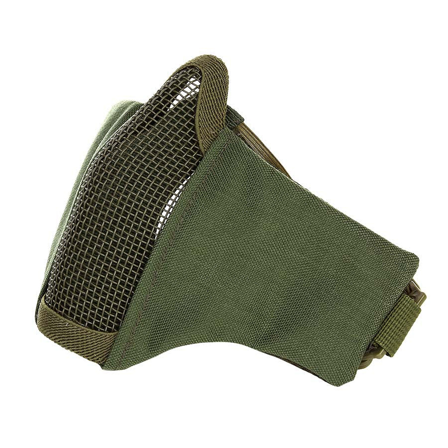 Mască Protecție Airsoft Nylon/Mesh Groen Military-Shop - Siguranță Absolută