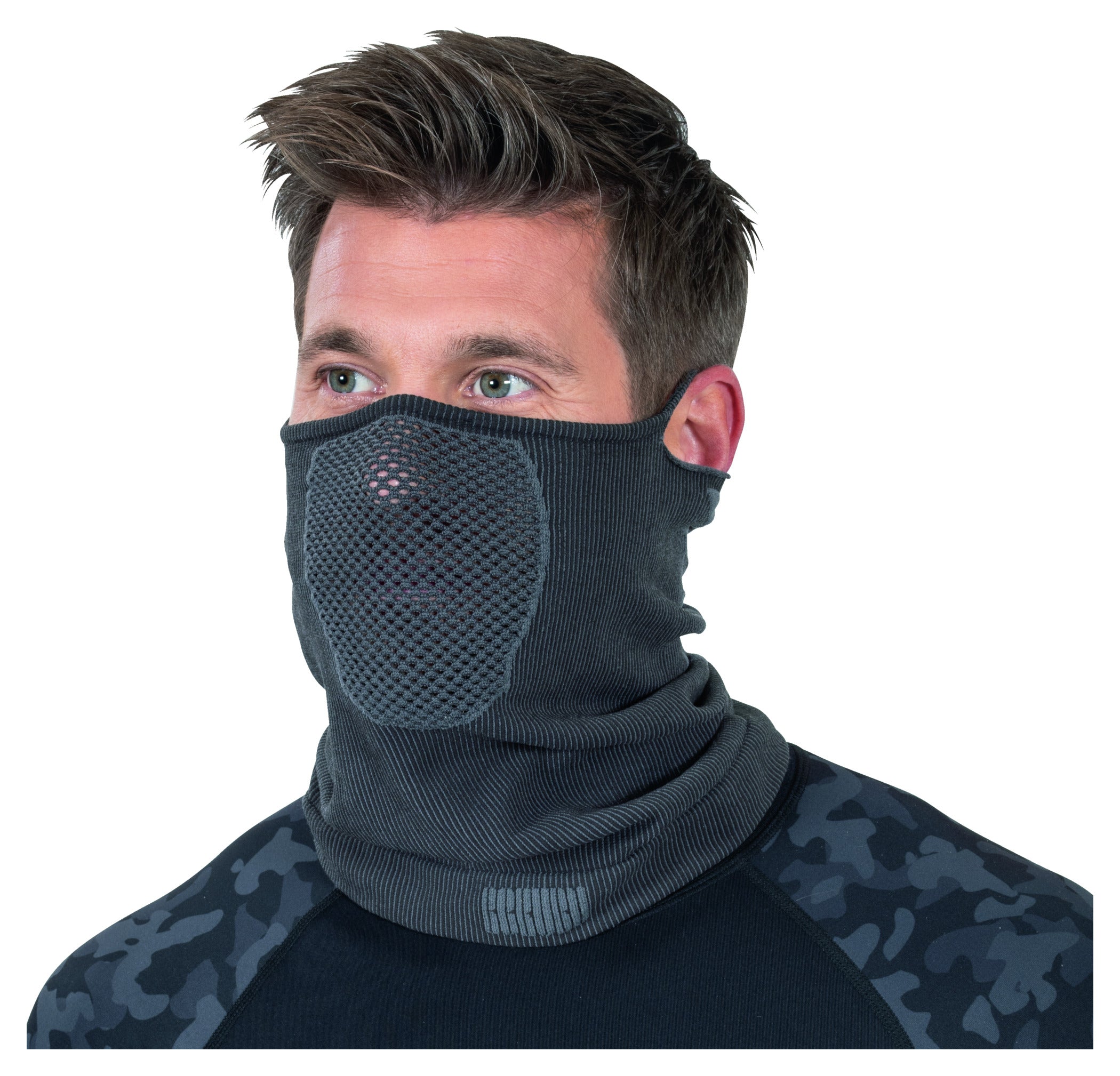 Masca Seamless Rekurv F-15.01 - Protecție 2-în-1 pentru Gât și Față