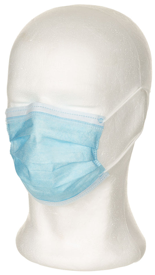 Mască Survival 3 straturi - cu elastic, clemă nazală