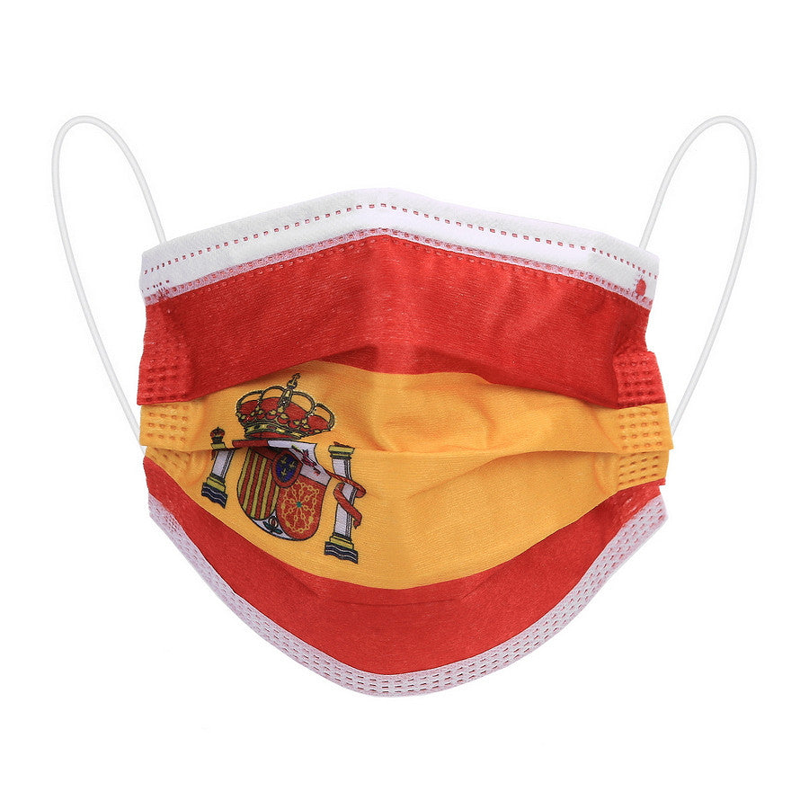Măști Faciale Mondkapjes Spania Print (10 buc) - Confort și Igienă Urbană