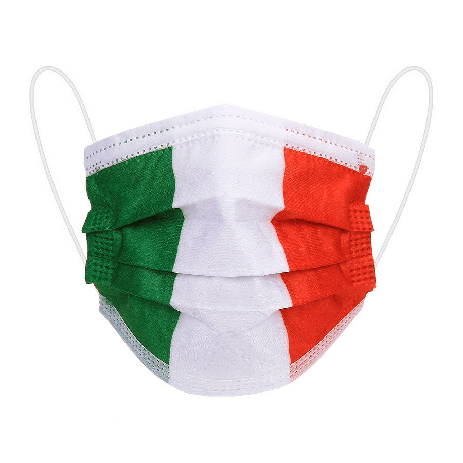 Măști Protecție Unică Folosință Model Italia - Set 10 buc - Siguranță cu Stil