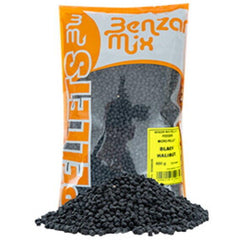 Micropelete Benzar Feeder Black Halibut 1.5mm 800g - Atracție Instantă