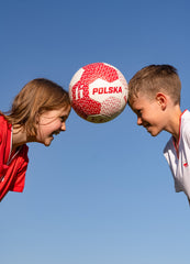 Minge Fotbal POLSKA WORLD CUP HUARI - Mărimea 5, Cusută Mecanic - 4