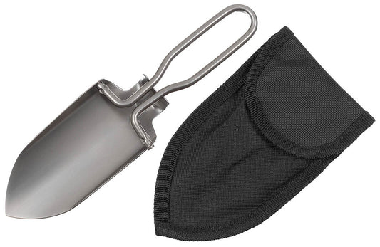 Mini-lopată Pliabilă Inox Argintie MFH - Compactă, 140g