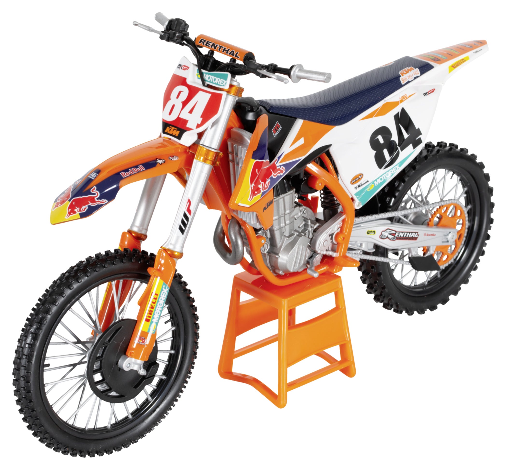 Model Miniatură KTM SX-F 450 Factory Red Bull - Scară 1:6