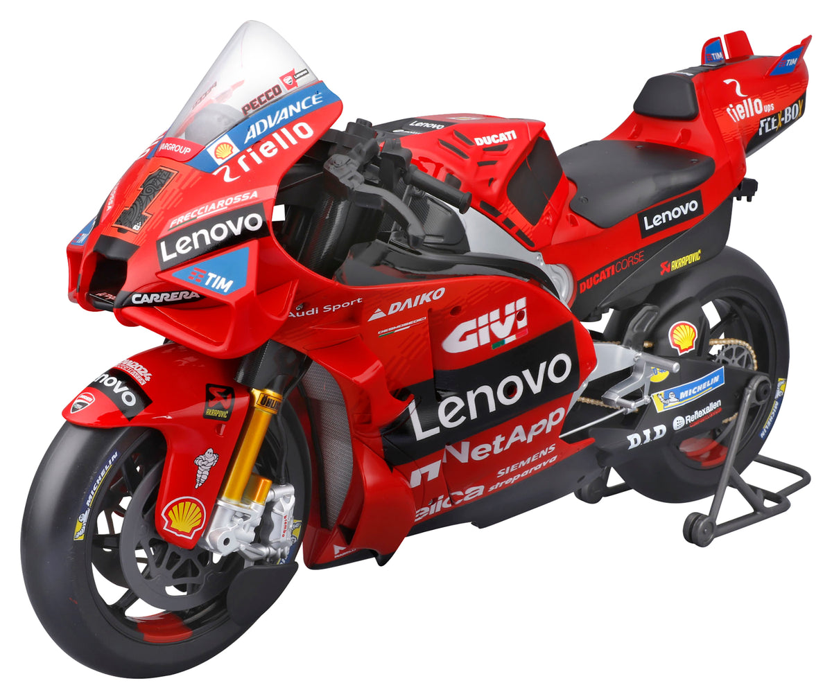 Model Motocicletă Ducati Lenovo Team 2024 Maisto - Detalii Realiste, Scara 1:6