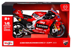 Model Motocicletă Ducati Lenovo Team 2024 Maisto - Detalii Realiste, Scara 1:6
