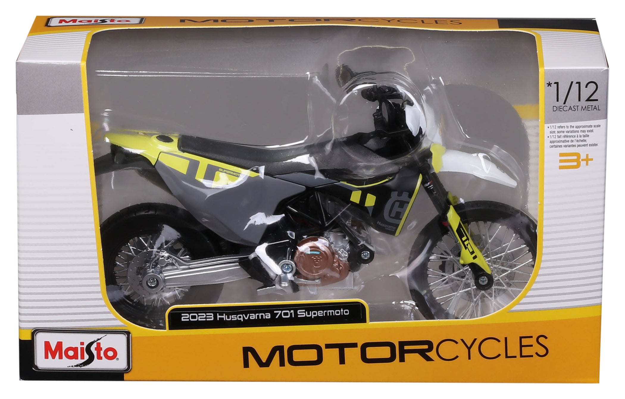 Model Motocicletă Husqvarna 701 Supermoto Maisto - Scara 1:12