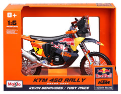 Model Motocicletă RedBull KTM 450 Rally Dakar Maisto - Scara 1:6