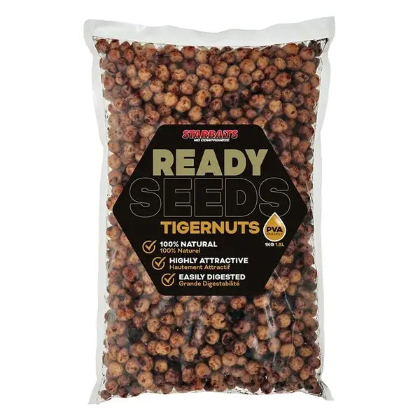 Momeală Tigernuts Starbaits Ready Seeds - Gata de Utilizare, 1Kg