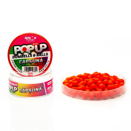 Momeli Cârlig Senzor Pop-Up Krill Căpșună 6mm - Atractivitate Maximă