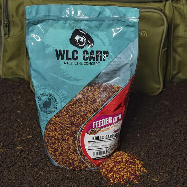 Momeli WLC Feeder Pro Krill&Carp Mix 2mm/800g - Atracție Instantă - 1