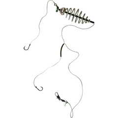 Montură Crap Culisantă ARROW INT. - 2 Cârlige, Fir Textil