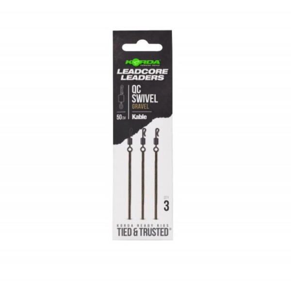 Montură Crap Korda QC Swivel Gravel - Gata de Acțiune, Rezistență Max. - 1