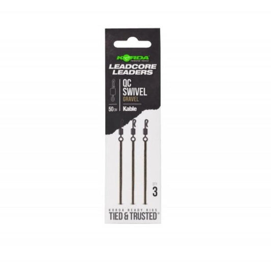 Montură Crap Korda QC Swivel Gravel - Gata de Acțiune, Rezistență Max. - 1