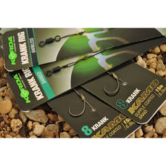 Montură Crap Krank Ready Rig Korda - Barbed, Marimea 6, 15LB