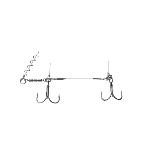 Montură Crap PX Screw-In Shallow Rig 2/0+1/0 DAIWA - Fără Nod, Gata de Acțiune - 1