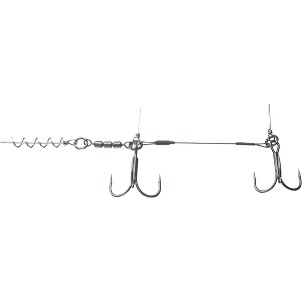 Montură Crap PX Screw-In Shallow Rig 2/0+1/0 DAIWA - Fără Nod, Gata de Acțiune - 2