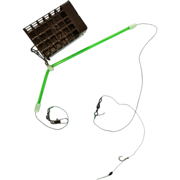 Montură Feeder Coșuleț ARROW INT. - 100g, 1 Cârlig Fir Păr, Antirăsucire