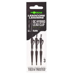 Montura KABLE QC Hybrid Lead Clip KORDA - 50cm, Weed, Anti-încurcare - 1