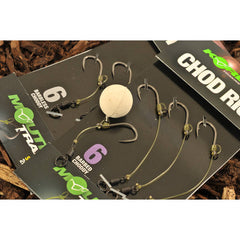 Montură Korda Chod Rig Scurt Nr.4/20lb - 3 Bucăți, Gata Legate