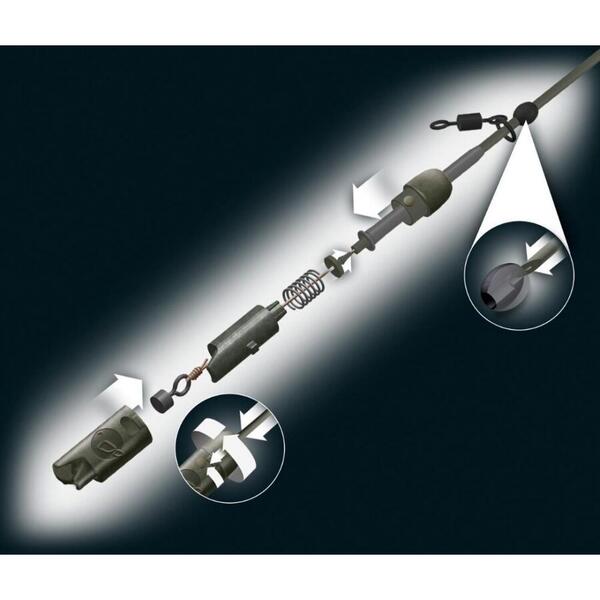 Montura Plumb Pierdut KORDA Heli Safe - Siguranță Fir, Crap - 3