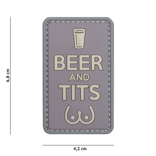 Morale Patch 3D PVC Beer and Tits - Atitudine Fără Compromis