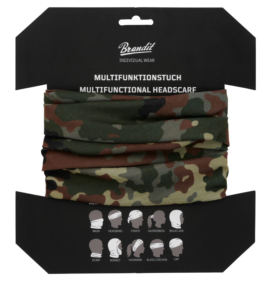 Multi Function Headgear Flecktarn Brandit - Versatilitate Tactică Zilnică
