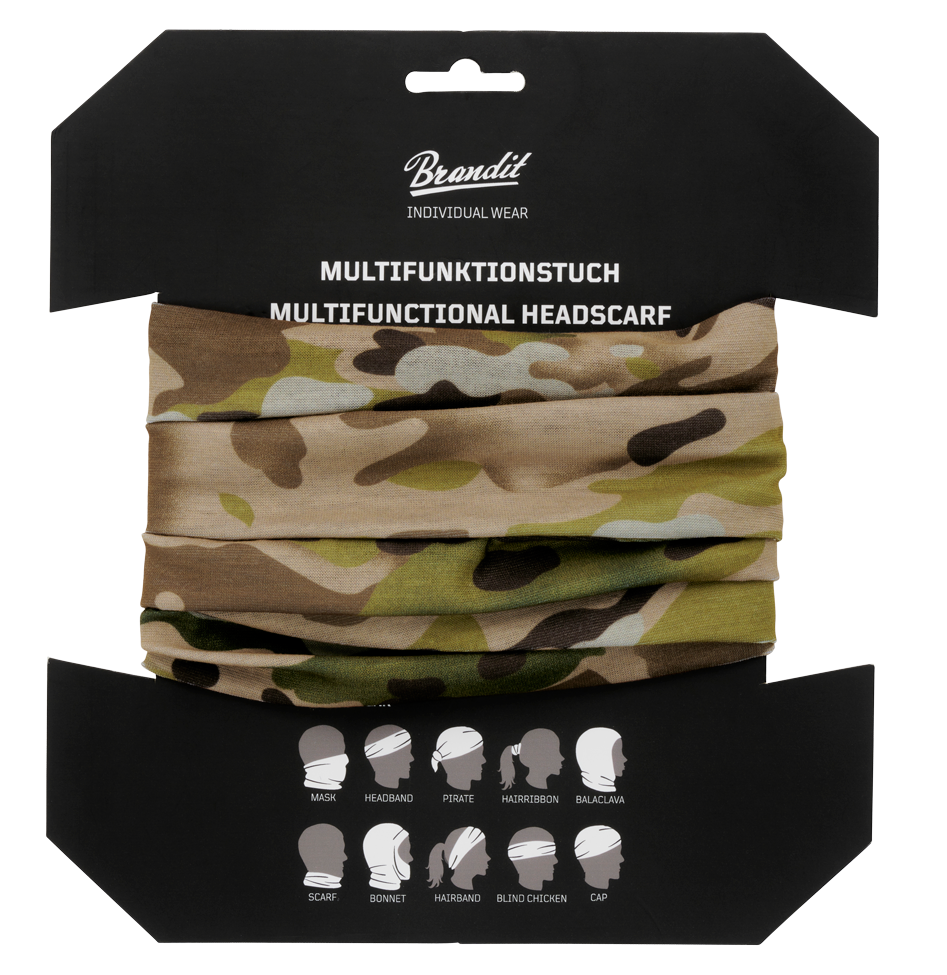 Multi Function Headgear Tactical Camo Brandit - Versatilitate Esentiala