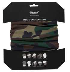 Multi Function Headgear Woodland Brandit - Adaptabilitate Maximă