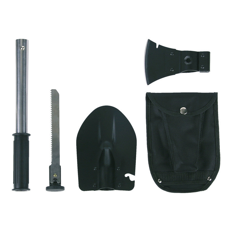Multi-tool Survival 4 in 1 Negru - Versatilitate Maximă în Teren