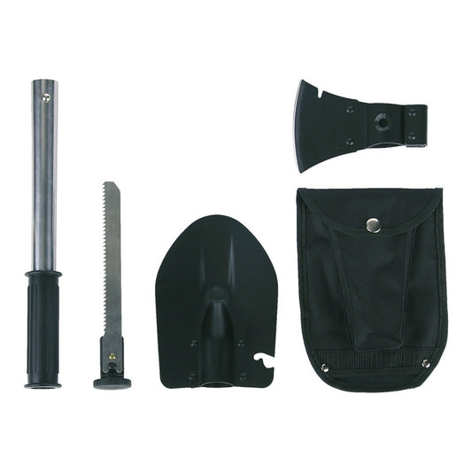 Multi-tool Survival 4 in 1 Negru - Versatilitate Maximă în Teren