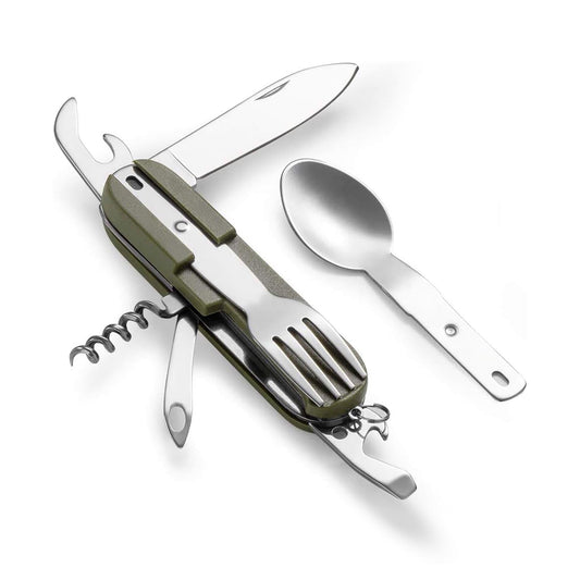 Multifuncitonal Olaf Camping Utensils D19005 Olive Green Pentagon Tactical - Performanță și Ventilație Optimă în orice Mediu