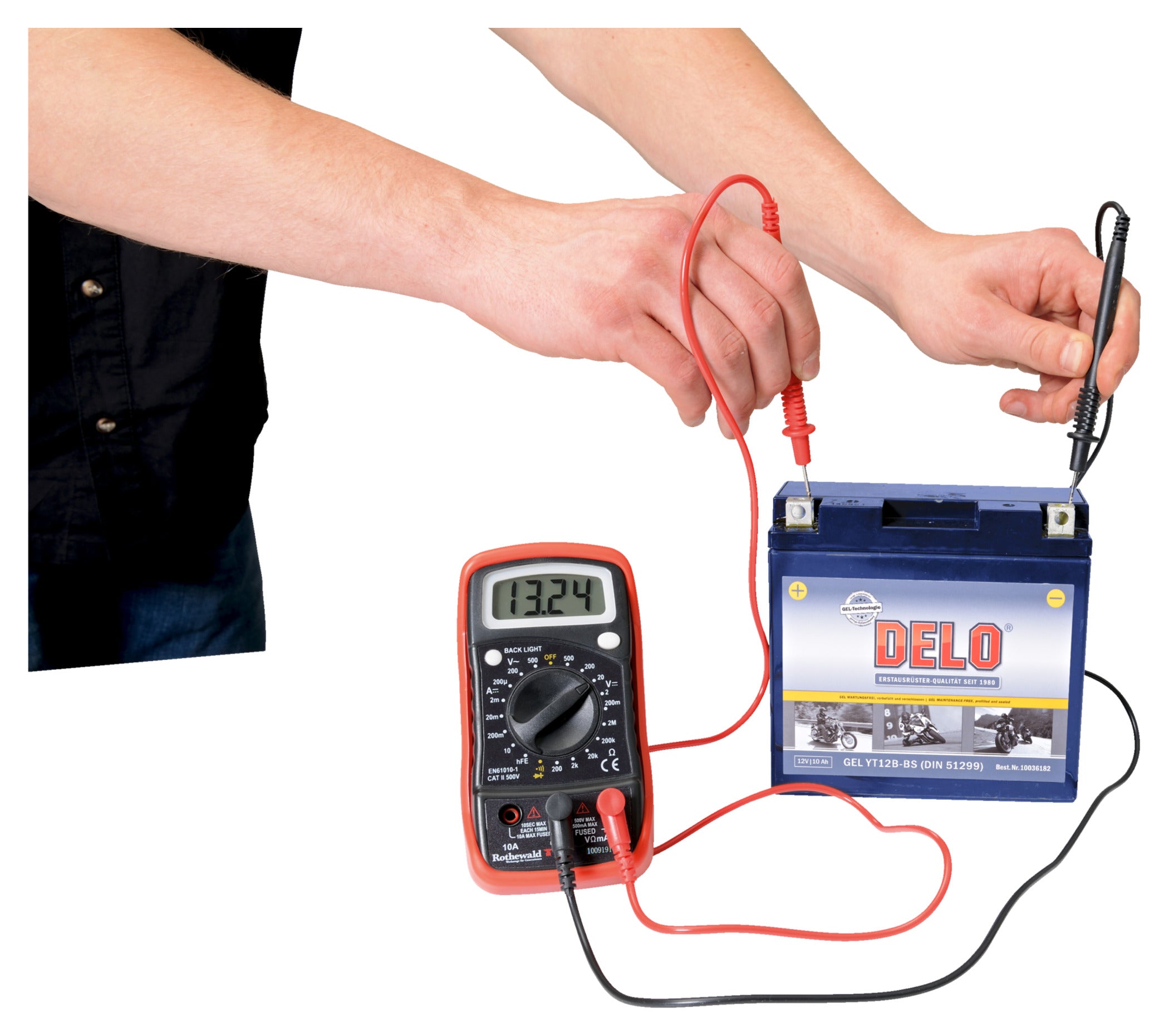 Multimetru Digital Rothewald - Tester Circuit Moto, Auto, ATV