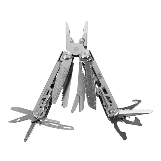 Multitool M-Tac Tip 12 - Oțel/Damasc - 14 funcții esențiale