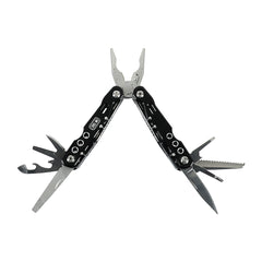 Multitool Tip 4 M-Tac - Negru, 12 funcții esențiale