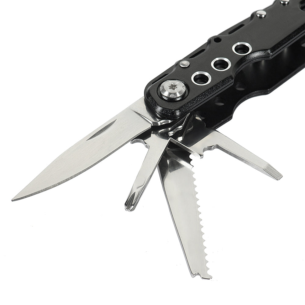 Multitool Tip 4 M-Tac - Negru, 12 funcții esențiale
