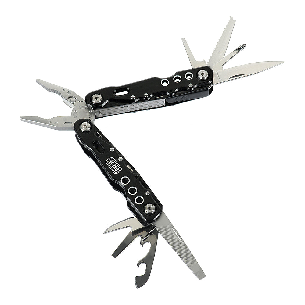 Multitool Tip 4 M-Tac - Negru, 12 funcții esențiale