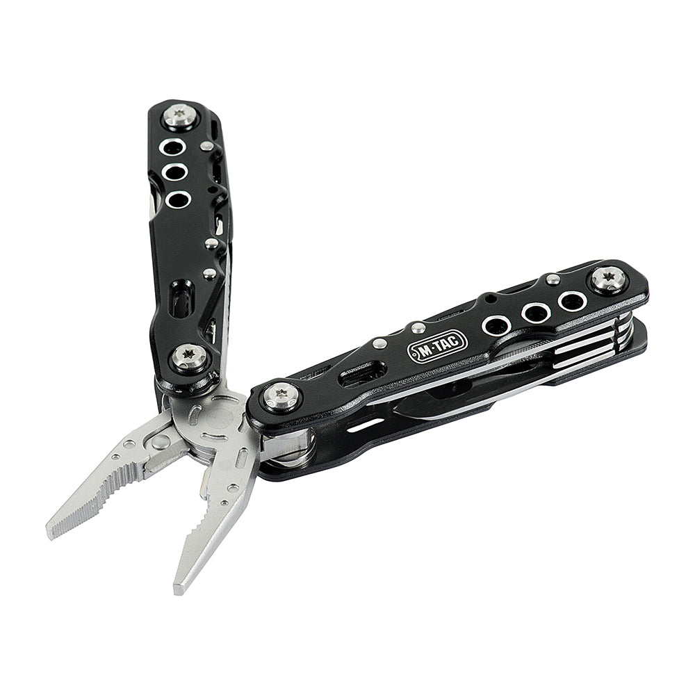 Multitool Tip 4 M-Tac - Negru, 12 funcții esențiale