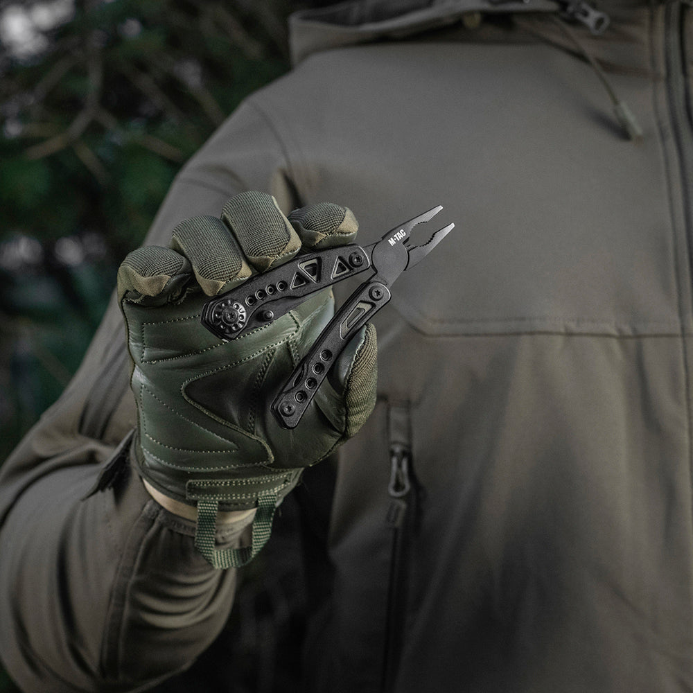 Multitool Tip 6 M-Tac - Negru/Olive - EDC Compact și Rezistent