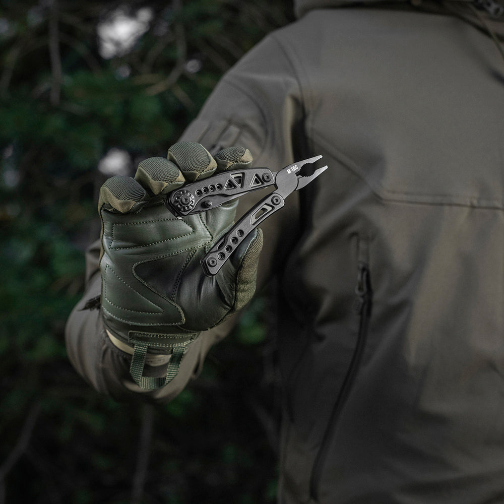 Multitool Tip 6 M-Tac - Negru/Olive - EDC Compact și Rezistent